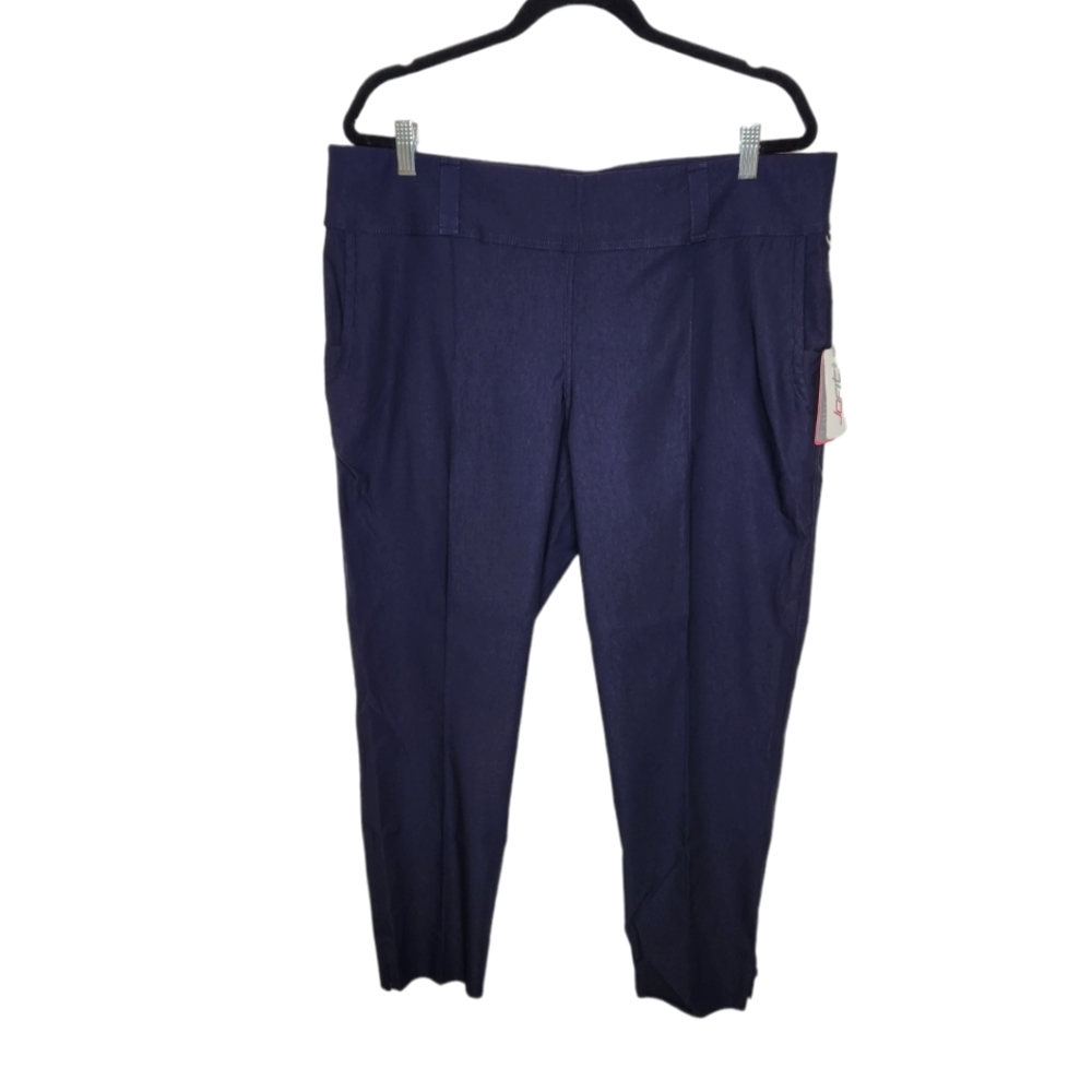 NEW Jofit Slimmer Crop Pant Navy Pull On Golf